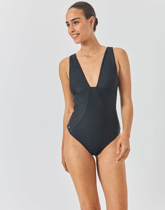 בגד ים שלם שחור COMO