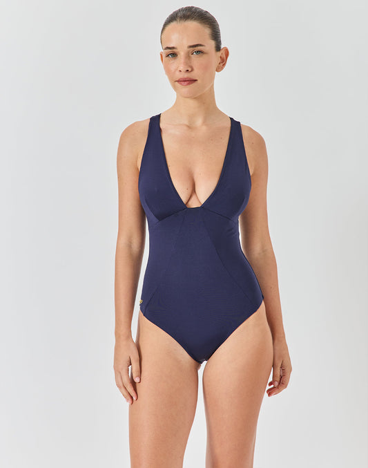 בגד ים שלם כחול לילה COMO