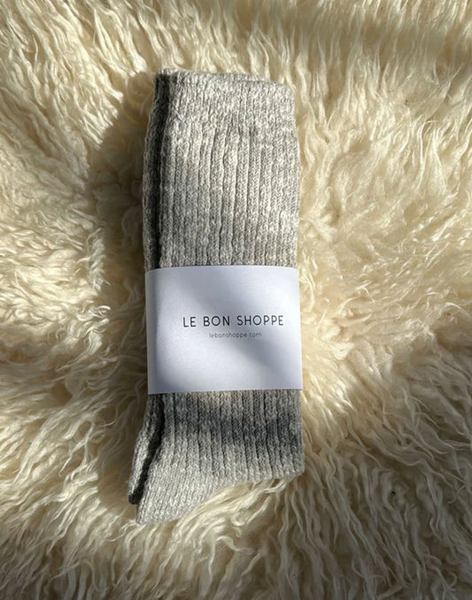 גרבי כותנה עבות אפורות COTTAGE