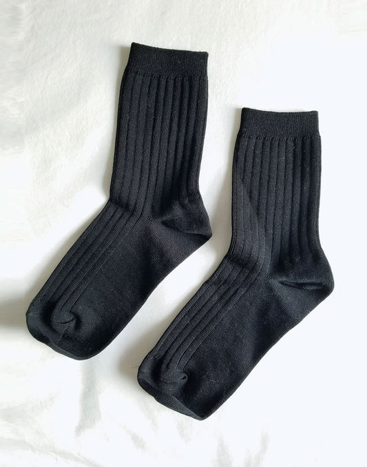 גרבי כותנה שחורות HER