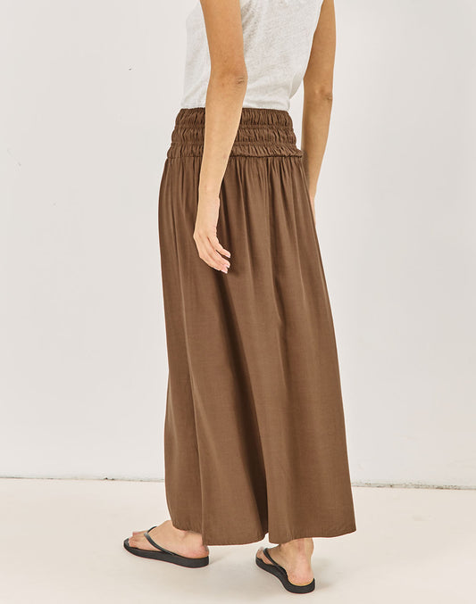 חצאית חום קפוצ'ינו ISLA MUJERES