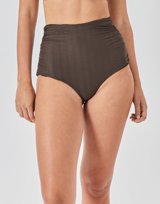 תחתון ביקיני גבוה חום בראוני JAMAICA