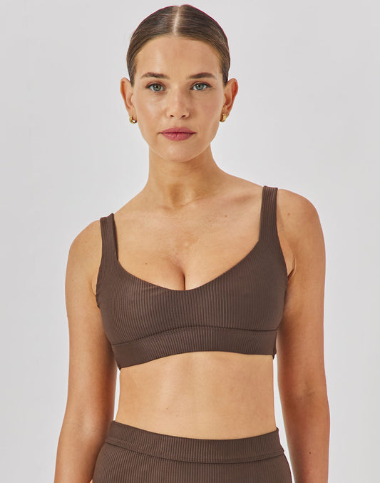 טופ ביקיני חום טבק KIRA