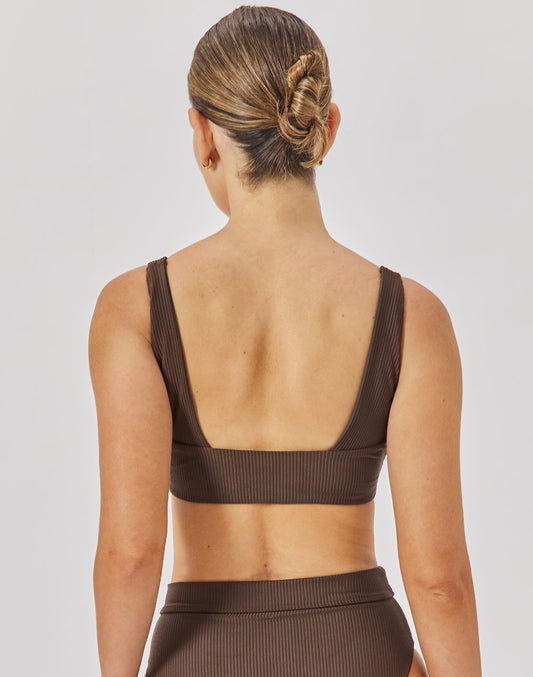 טופ ביקיני חום טבק KIRA