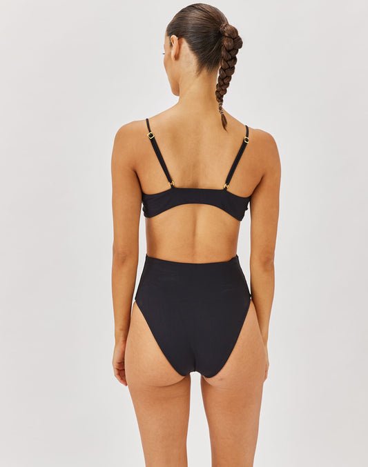 בגד ים שלם שחור MALDIVES