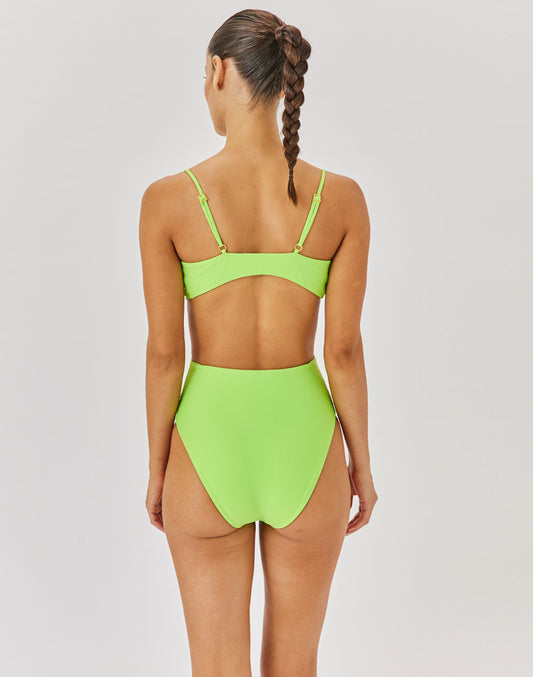 בגד ים שלם ירוק ליים MALDIVES