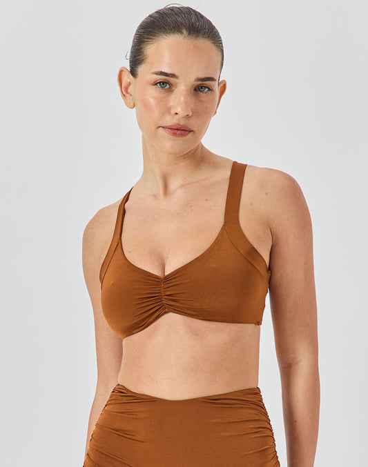 טופ ביקיני חום מוזהב MAUI