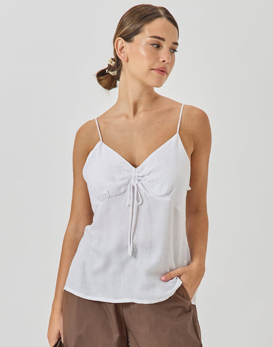 גופיית במבוק לבנה MONACO