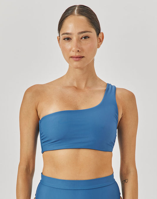 טופ ביקיני אסימטרי כחול אטלנטי PIPELINE