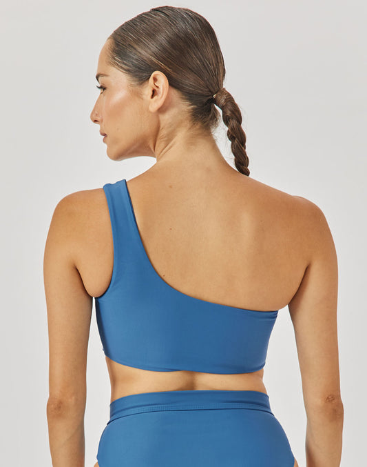 טופ ביקיני אסימטרי כחול אטלנטי PIPELINE