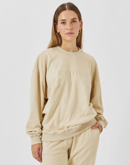 סווטשירט אוברסייז חול PUFF CREW