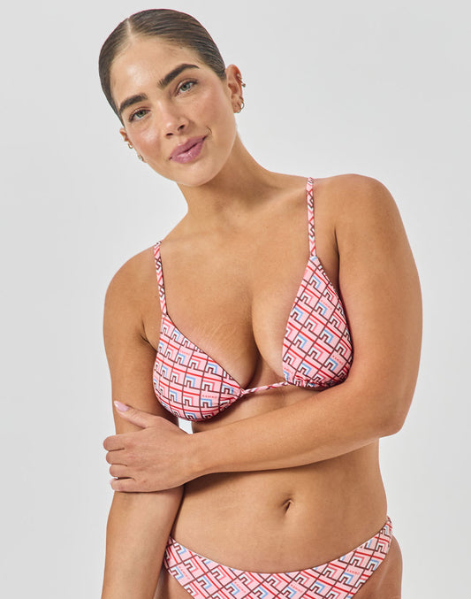טופ ביקיני משולשים הדפס קהיקו SALINA