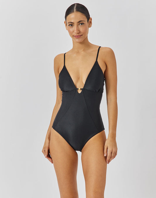 בגד ים שלם שחור SAMOA