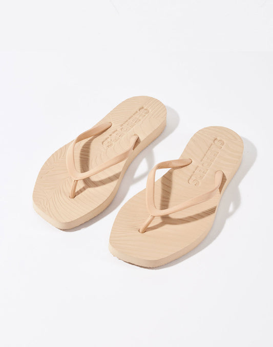 כפכפי אצבע במראה אלגנטי קרם TAPERED