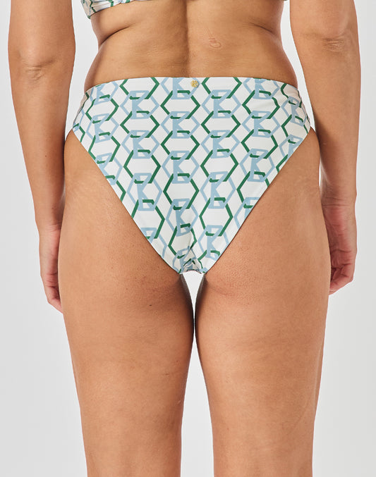 תחתון ביקיני גבוה הדפס יהלומים SUMATRA