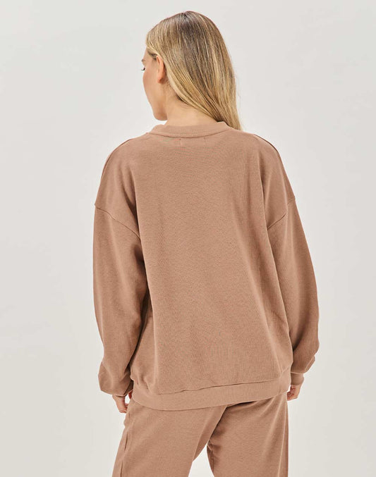 סווטשירט כותנה מוקה SYDNI