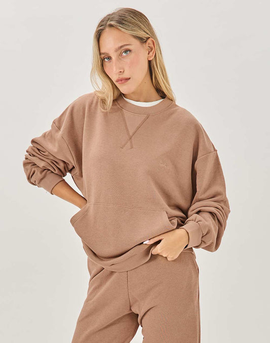 סווטשירט כותנה מוקה SYDNI