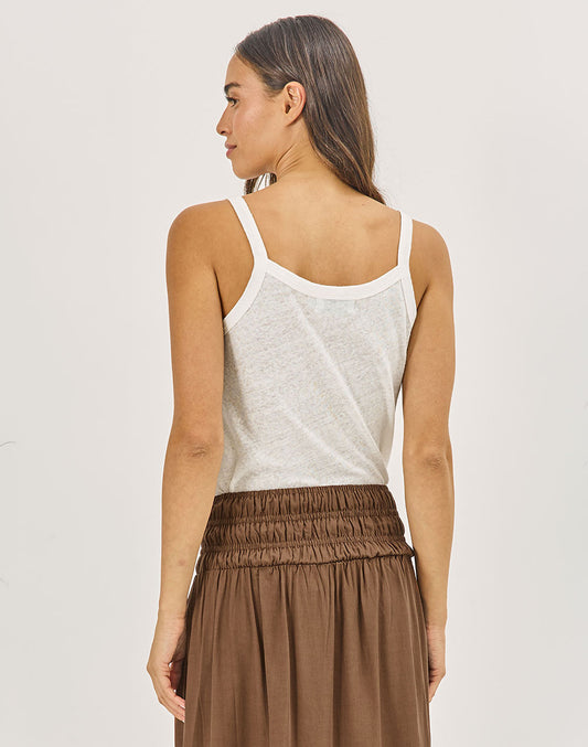 גופיה מפשתן לבנה TOR