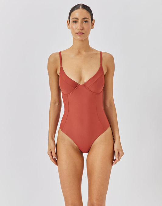 בגד ים שלם אדום צ'ילי VENAO