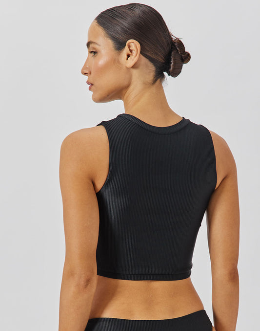 טופ ביקיני גופיה שחור WETSHIRT