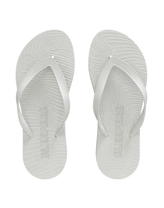 WIDE STRAP FLIP FLOP WHITE