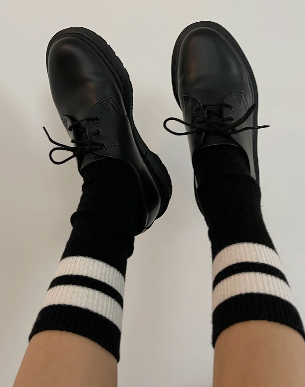 גרביים שחורות עם פסים GRANDPA